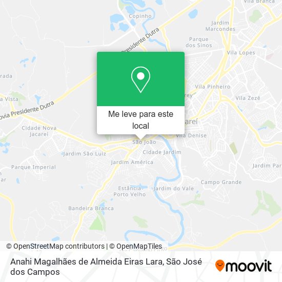 Anahi Magalhães de Almeida Eiras Lara mapa