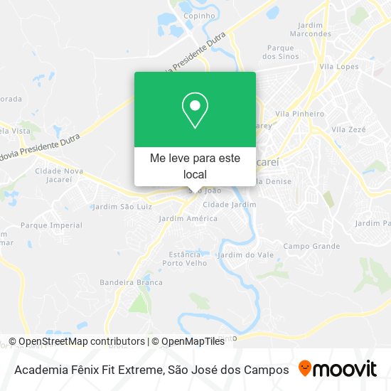 Academia Fênix Fit Extreme mapa