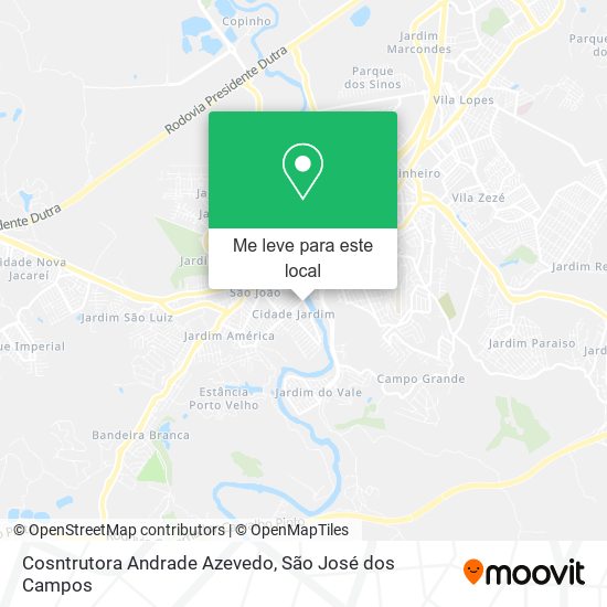 Cosntrutora Andrade Azevedo mapa