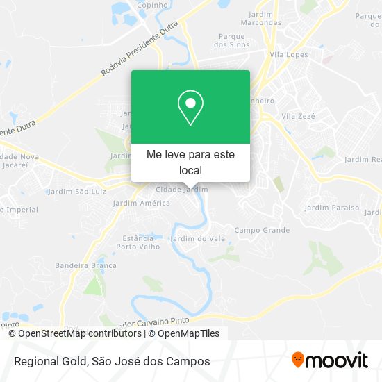 Regional Gold mapa