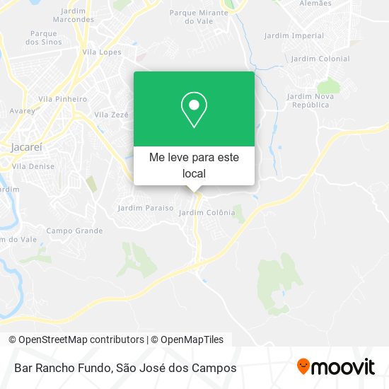 Bar Rancho Fundo mapa