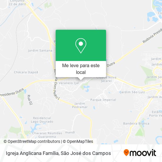 Igreja Anglicana Família mapa