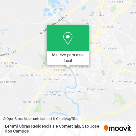 Lemmi Obras Residenciais e Comerciais mapa