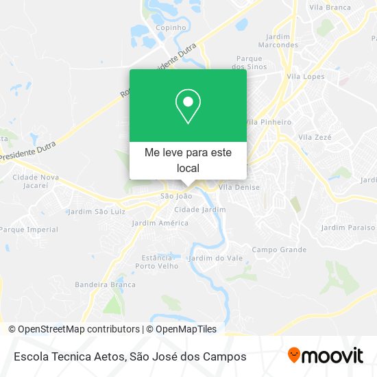 Escola Tecnica Aetos mapa