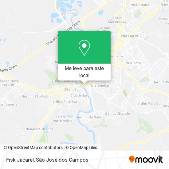 Fisk Jacareí mapa