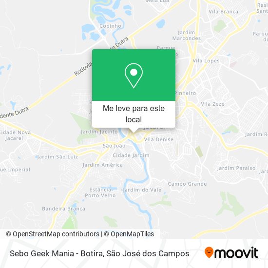 Sebo Geek Mania - Botira mapa