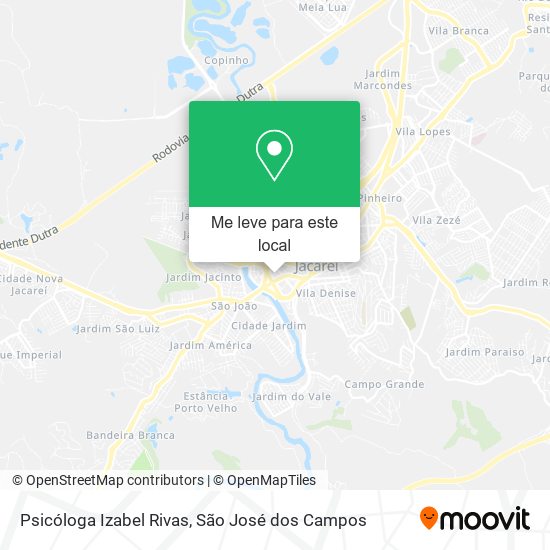 Psicóloga Izabel Rivas mapa