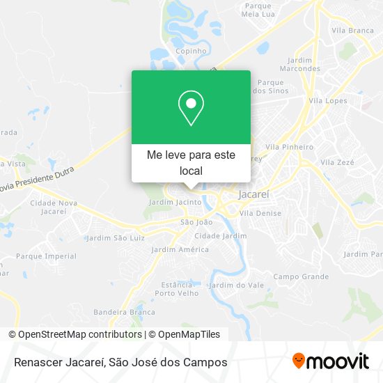 Renascer Jacareí mapa