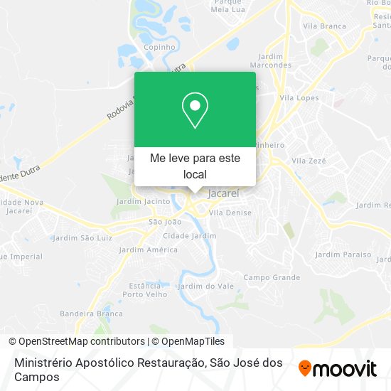 Ministrério Apostólico Restauração mapa