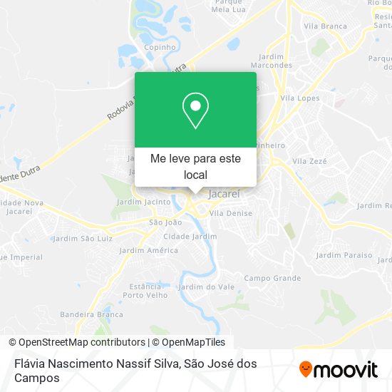 Flávia Nascimento Nassif Silva mapa