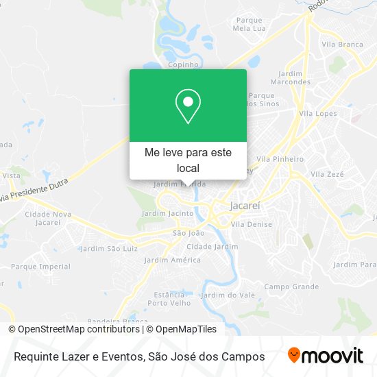 Requinte Lazer e Eventos mapa