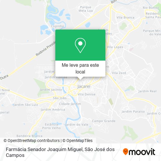 Farmácia Senador Joaquim Miguel mapa