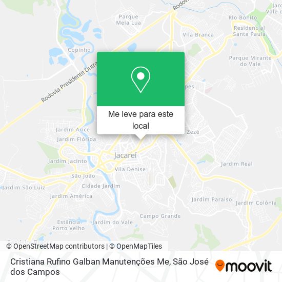 Cristiana Rufino Galban Manutenções Me mapa