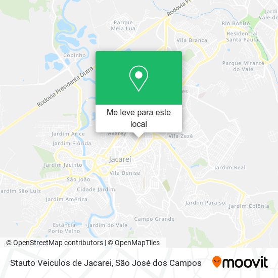 Stauto Veiculos de Jacarei mapa