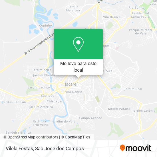 Vilela Festas mapa