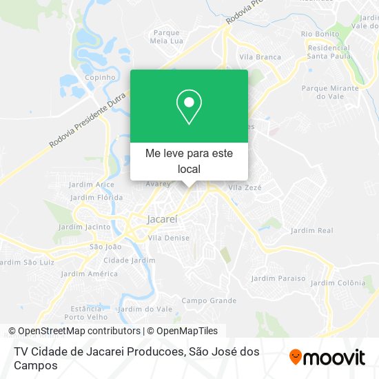 TV Cidade de Jacarei Producoes mapa