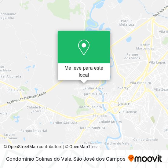 Condomínio Colinas do Vale mapa