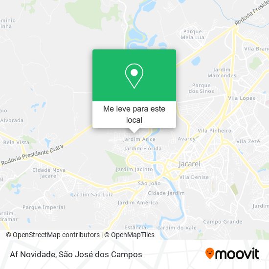 Af Novidade mapa