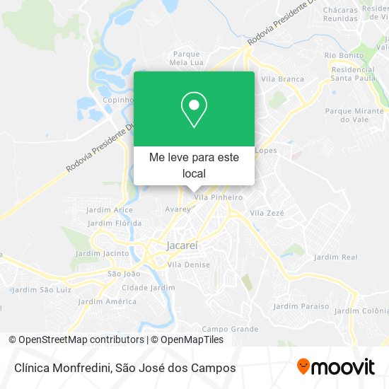 Clínica Monfredini mapa