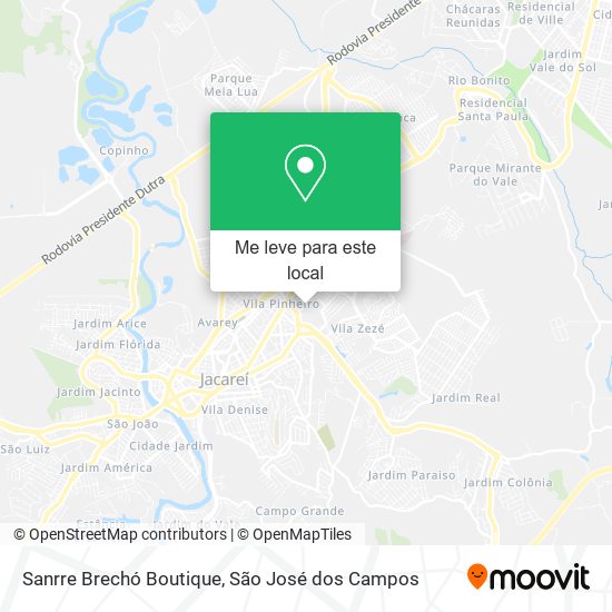 Sanrre Brechó Boutique mapa