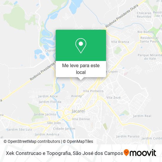 Xek Construcao e Topografia mapa
