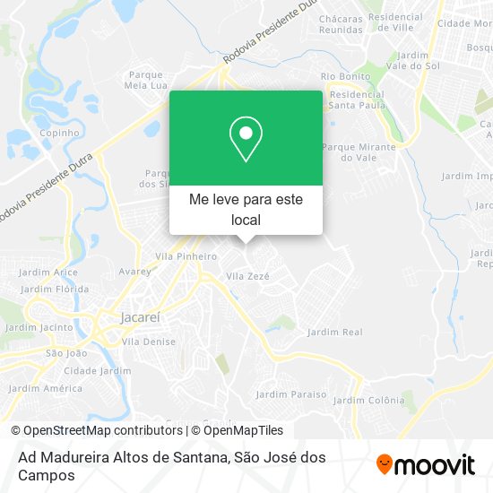 Ad Madureira Altos de Santana mapa