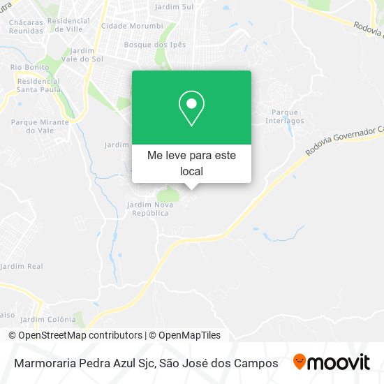 Marmoraria Pedra Azul Sjc mapa