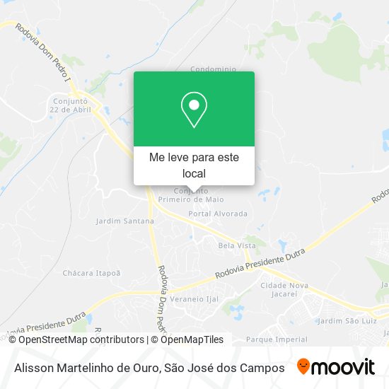 Alisson Martelinho de Ouro mapa