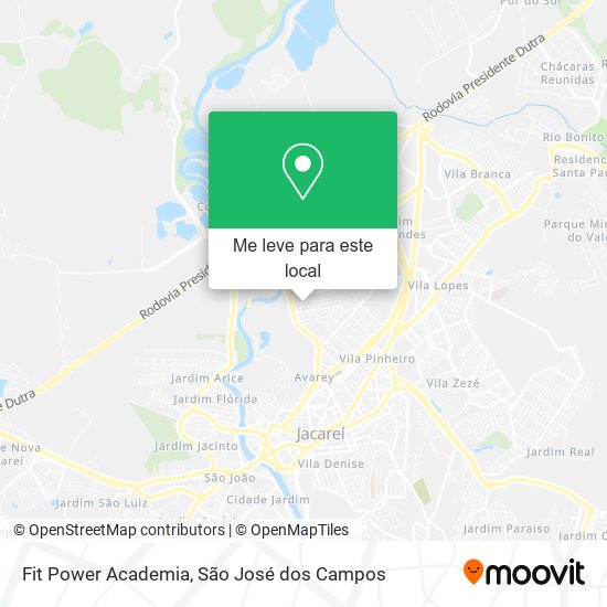 Fit Power Academia mapa