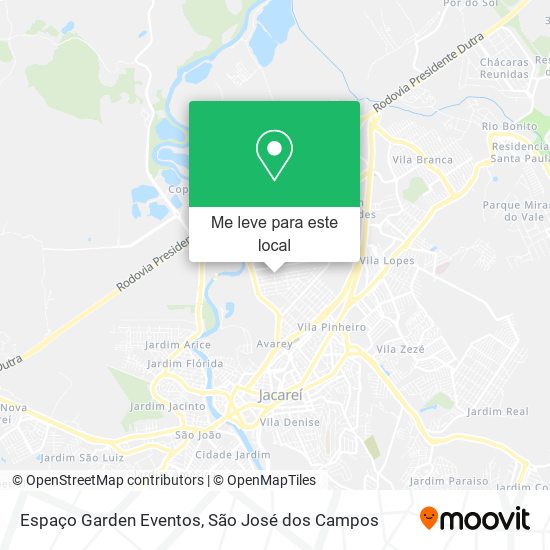 Espaço Garden Eventos mapa