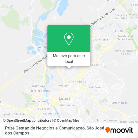 Prize Gestao de Negocios e Comunicacao mapa