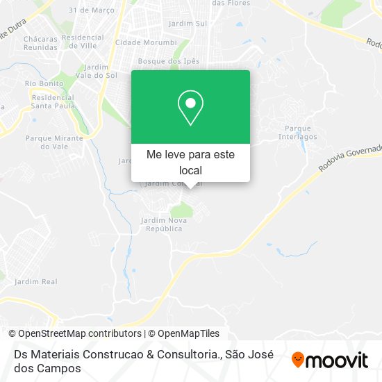 Ds Materiais Construcao & Consultoria. mapa