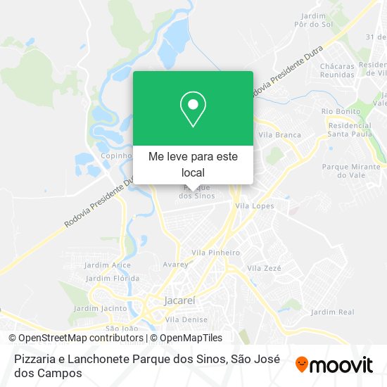Pizzaria e Lanchonete Parque dos Sinos mapa
