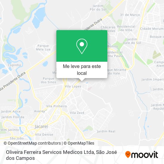 Oliveira Ferreira Servicos Medicos Ltda mapa