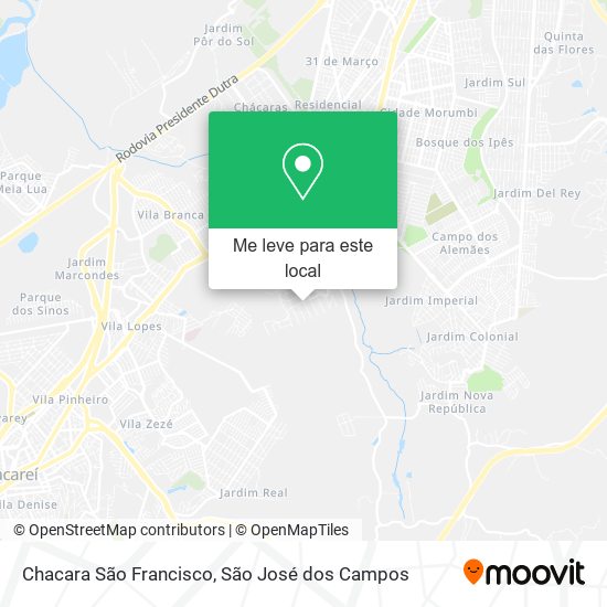 Chacara São Francisco mapa