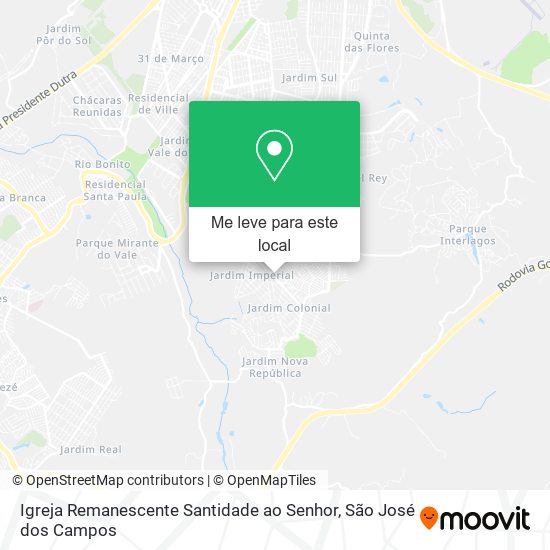 Igreja Remanescente Santidade ao Senhor mapa