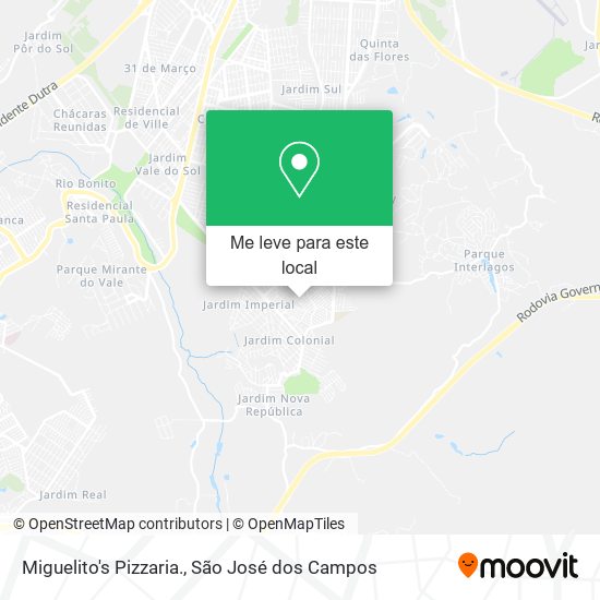 Miguelito's Pizzaria. mapa