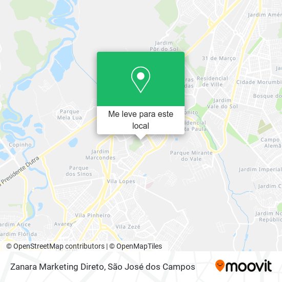 Zanara Marketing Direto mapa