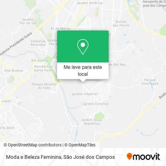 Moda e Beleza Feminina mapa