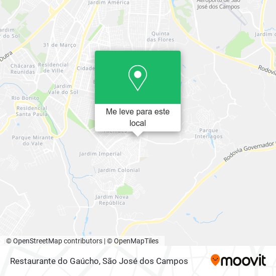 Restaurante do Gaúcho mapa