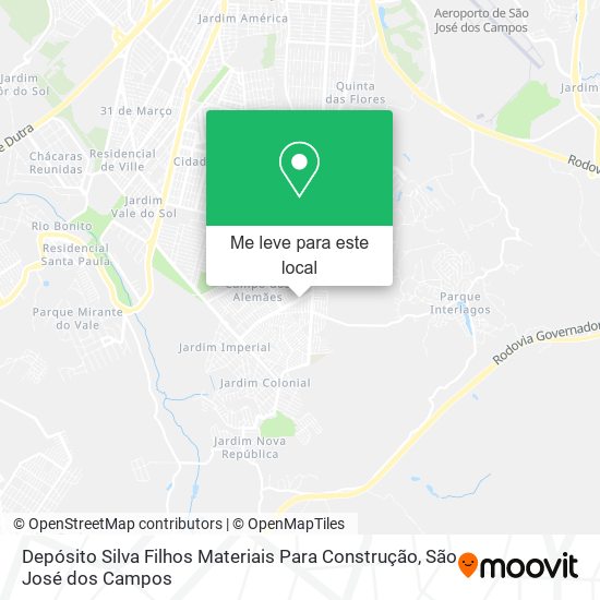 Depósito Silva Filhos Materiais Para Construção mapa