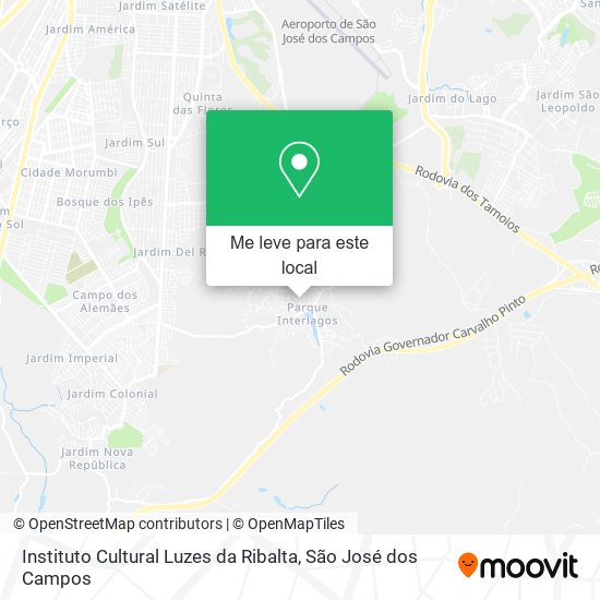 Instituto Cultural Luzes da Ribalta mapa