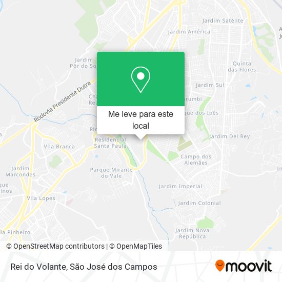 Rei do Volante mapa