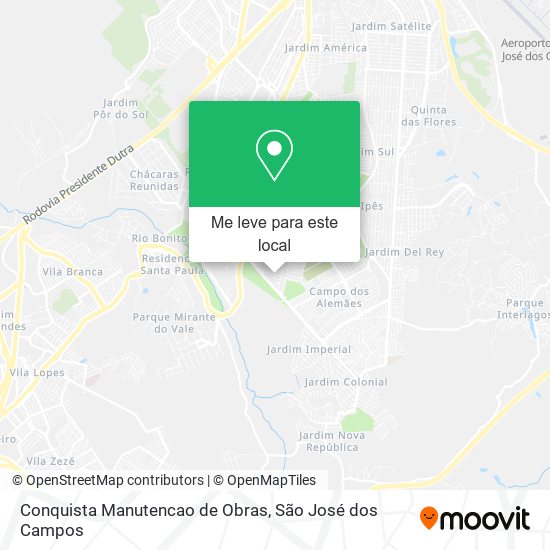 Conquista Manutencao de Obras mapa