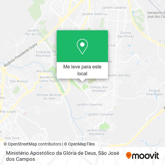 Ministério Apostólico da Glória de Deus mapa