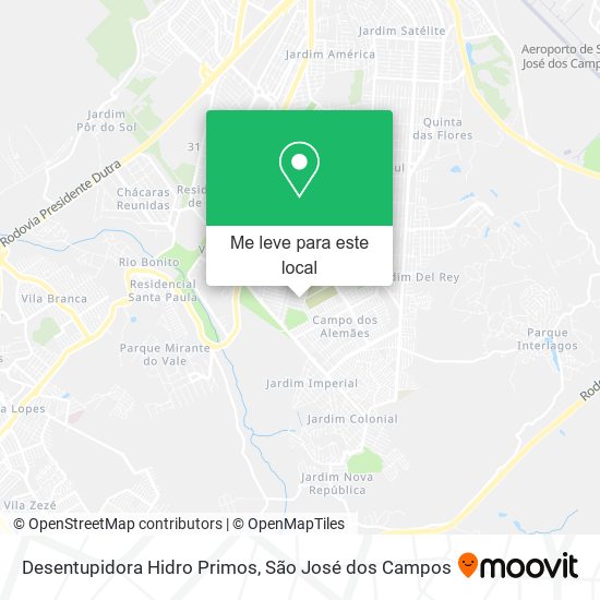 Desentupidora Hidro Primos mapa