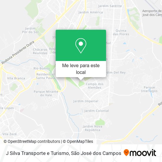 J Silva Transporte e Turismo mapa