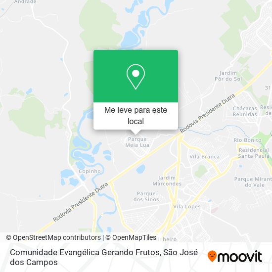 Comunidade Evangélica Gerando Frutos mapa