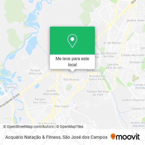 Acquário Natação & Fitness mapa