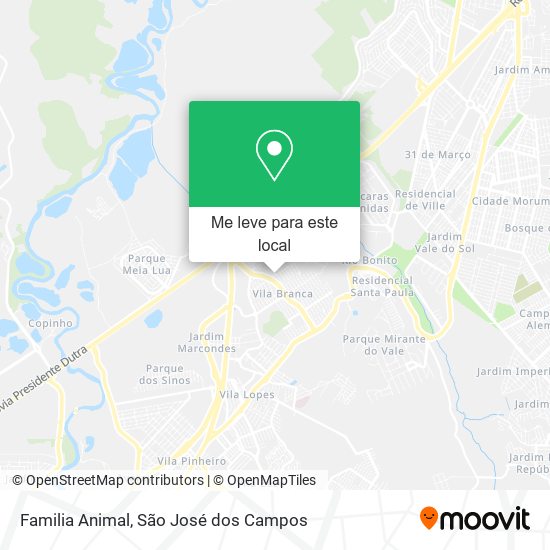 Familia Animal mapa